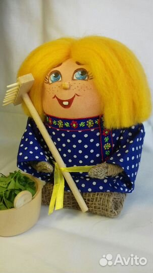 Текстильная кукла. Сувенир. Домовенок