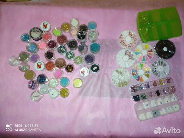 Стразы для ногтей, песочек