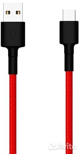 Кабель Xiaomi Mi Braided USB - USB Type-C 1 м Red