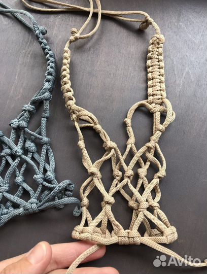 Новый кашпо для бокалов, вазочек,бутылочки макраме