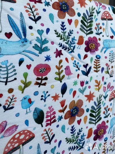 Ткань футер 2х нитка «Лесная поляна» отрез 2,10