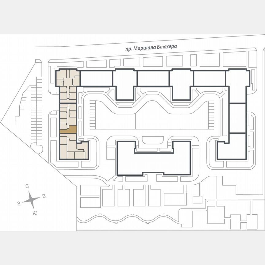 2-к. квартира, 70,4 м², 4/10 эт.