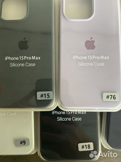 Чехлы Apple Silicone Case Analog iPhone 15 и др