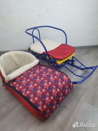 Матрасик в коляска санки 3в1