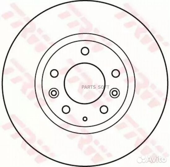 TRW DF4958S Диск тормозной передний mazda CX-7, CX