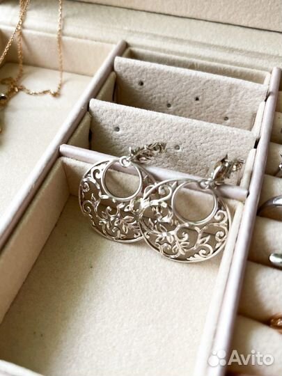 Серьги серебро