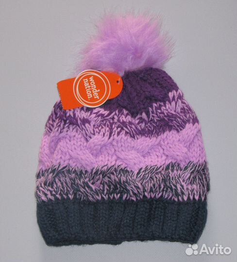 Шапка на флисе 5-8 лет три цвета Канада, Новая