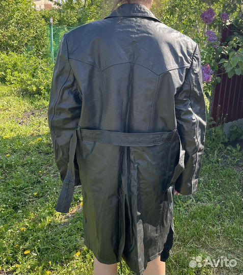 Пальто из натуральной кожи