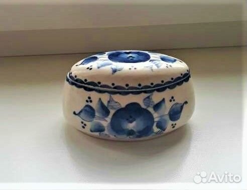 Солонка. Гжель. Авторская. СССР