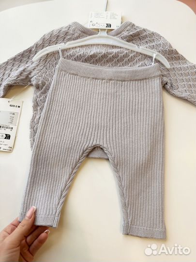 Вязаный комплект детский ca hm 62 и 74