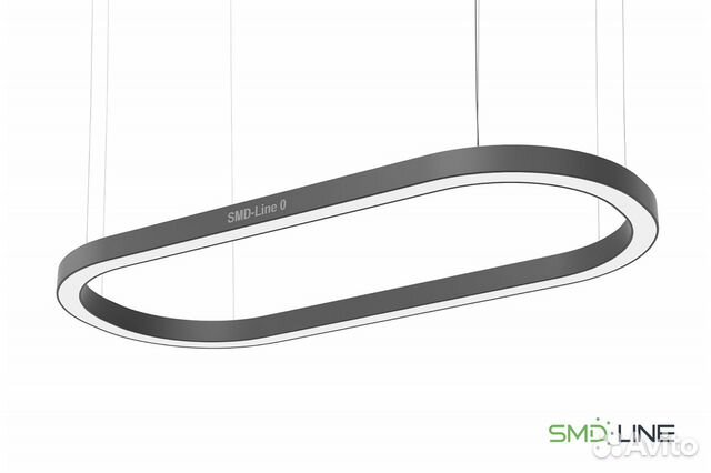 Светодиодный светильник форма овал 80W 800х400мм