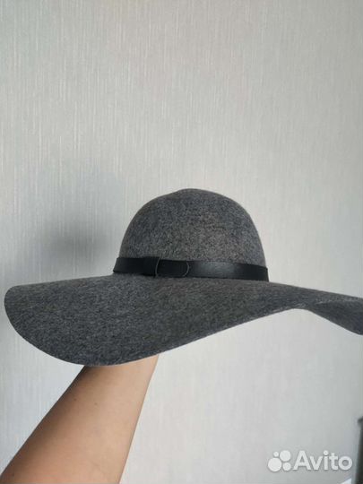Шляпа hm, нат шерсть р 54, новая