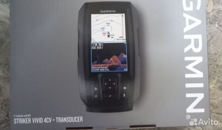 Эхолот garmin striker vivid 4cv с датчиком gt20 tm