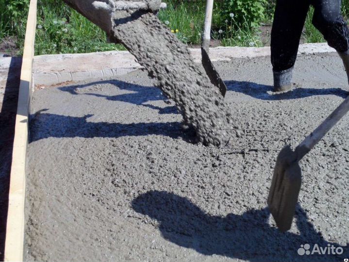 Бетон различных марок, лента 17 метров