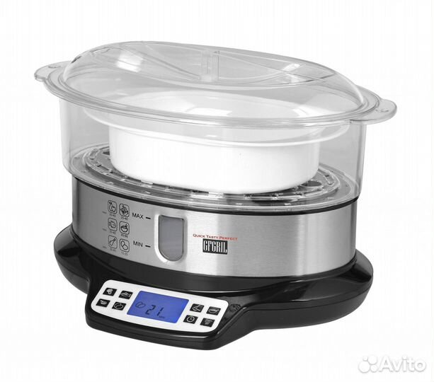 Пароварка gfgril GFS-7DSS, 9 л, чаша для риса