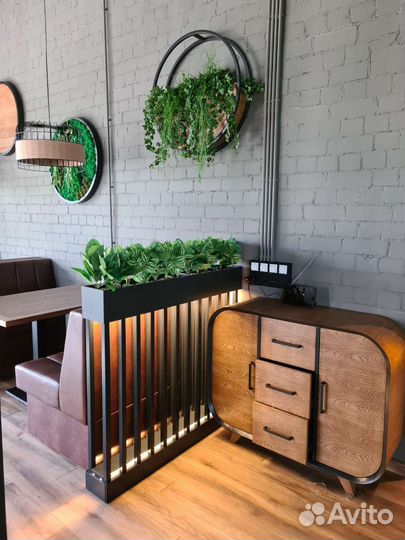 Панно из мха, искуственная зелень