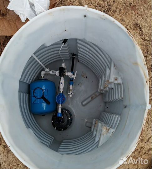 Обустройство скважин на воду, монтаж кессонов