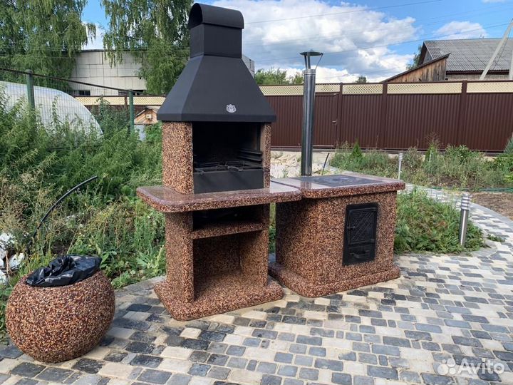 Печь барбекю, модуль под тандыр, мангал
