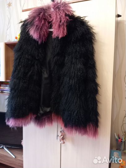 Полушубок из ламы женский