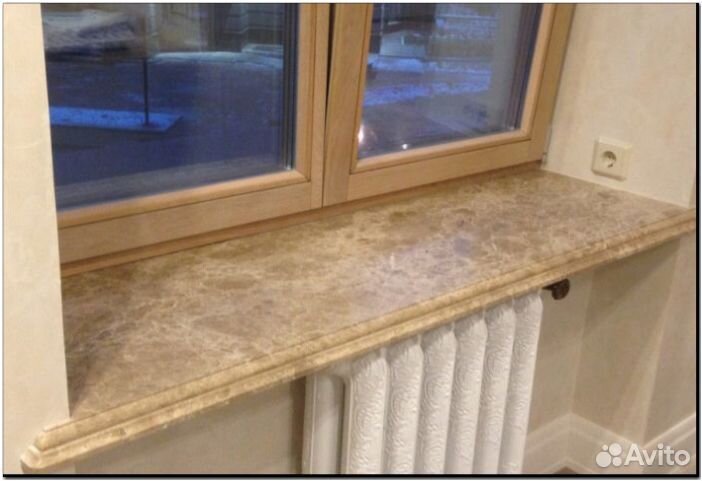 Подоконник из мрамора камня