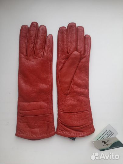 Перчатки женские кожаные новые 8.5