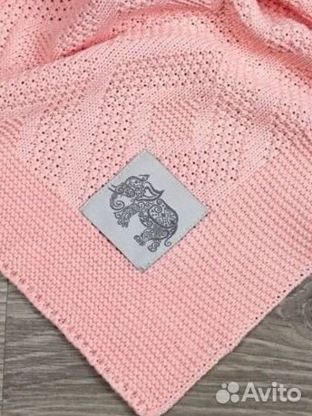 Плед детский вязаный