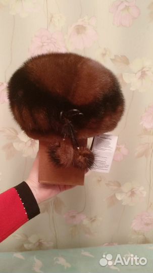 Берет женский норковый новый