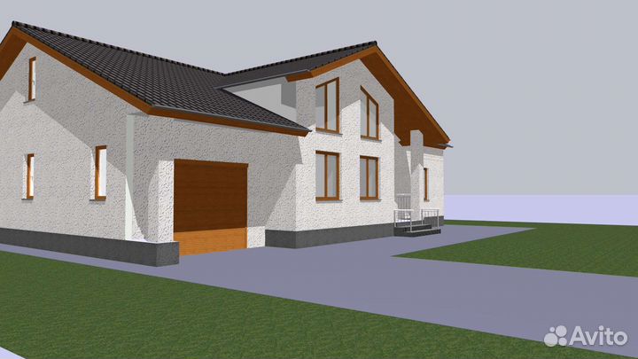 Проектирование дома, 3D модель