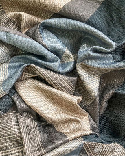 Портьеры Пабло Голубой шторы занавески