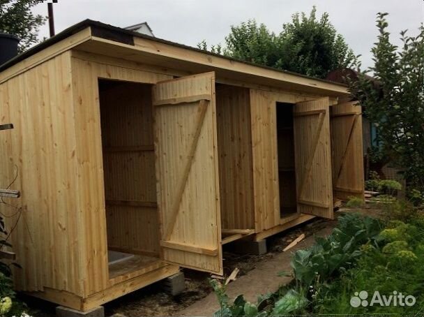 Сарай, хозблок, душ, дровница