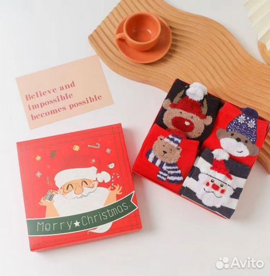 Носки женские новогодние