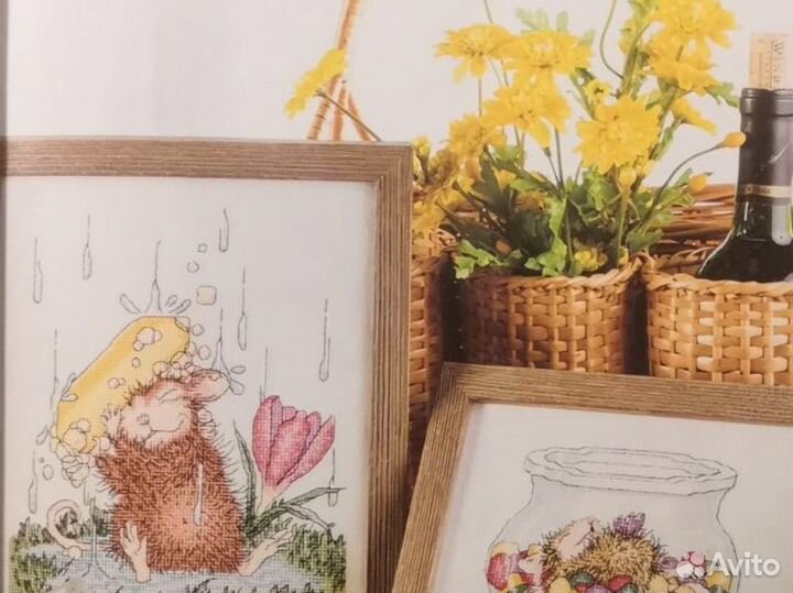 Книга по вышивке крестом - Четыре сезона-мышки