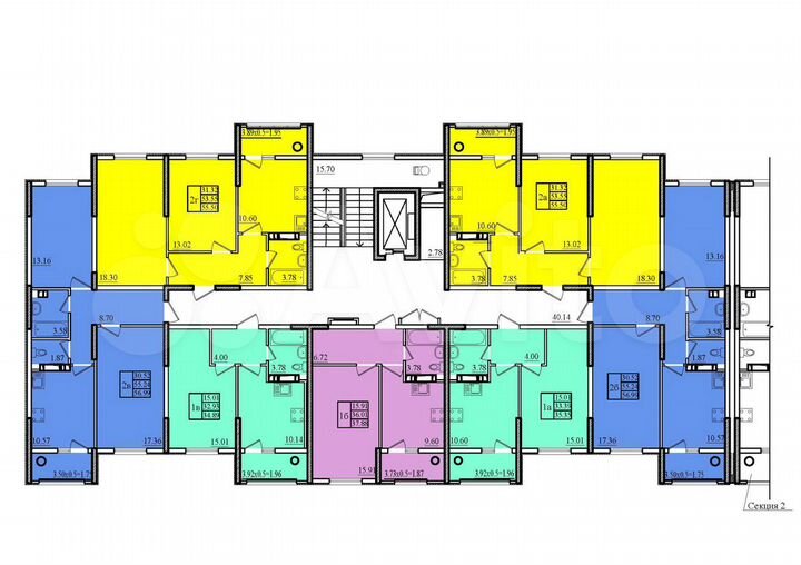 1-к. квартира, 37,9 м², 5/9 эт.