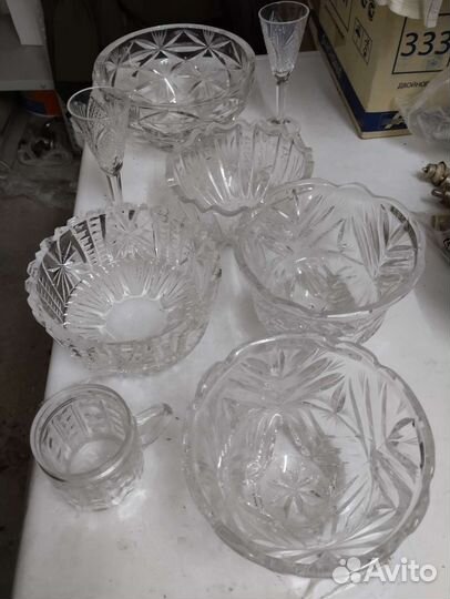 Вазочки, хрусталь