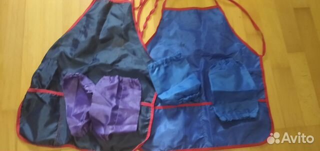 Детские фартуки для творчества с нарукавниками