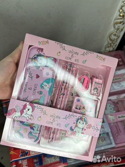 Подарочный набор канцелярия игрушки для детей