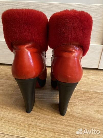 Полусапожки зимние кожа 39