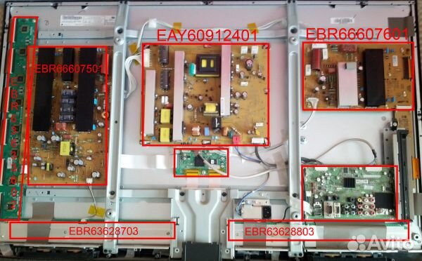 Платы Main Блоки PSU, T-con на TV телевизоры