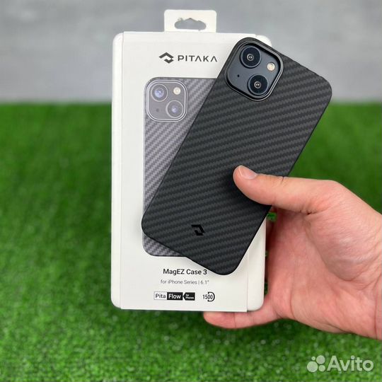 Чехол Pitaka для iPhone 14 - Черный - 1500D