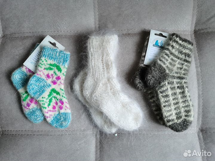 Носочки детские вязаные