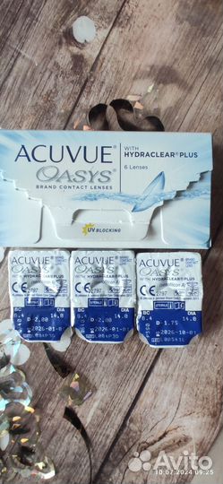 Линзы контактные acuvue oasys двухнедельные