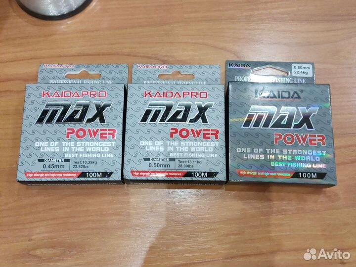 Леска MAX 100 м 0.18-0.6