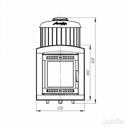 Печь Для Бани Атмосфера XL+ ктт ламели «Россо Лева