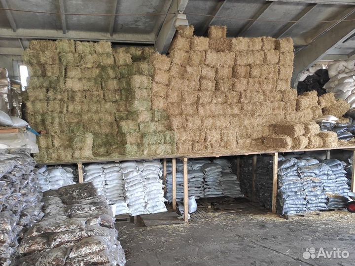 Сено в тюках
