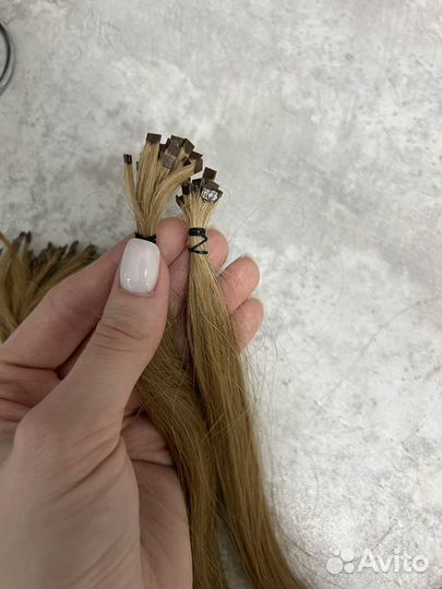 Волосы для наращивания 60 см русые