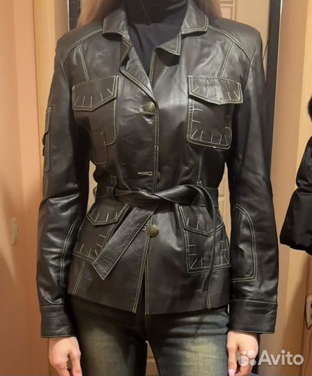 Куртка кожаная женская