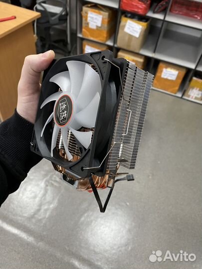 Кулер для процессора Башня RGB 6 трубок 4pin