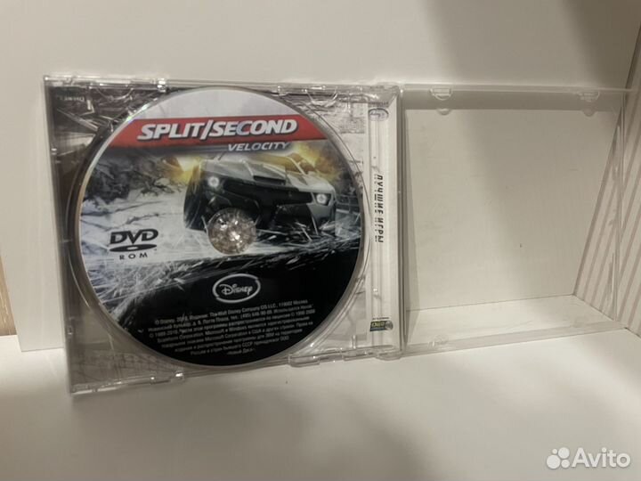 Игра Split Second на диске