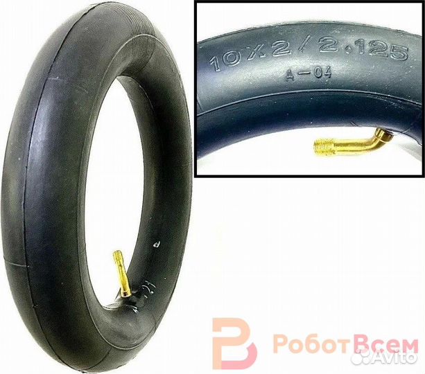 Камера 10x2.125 ниппель 45 градусов