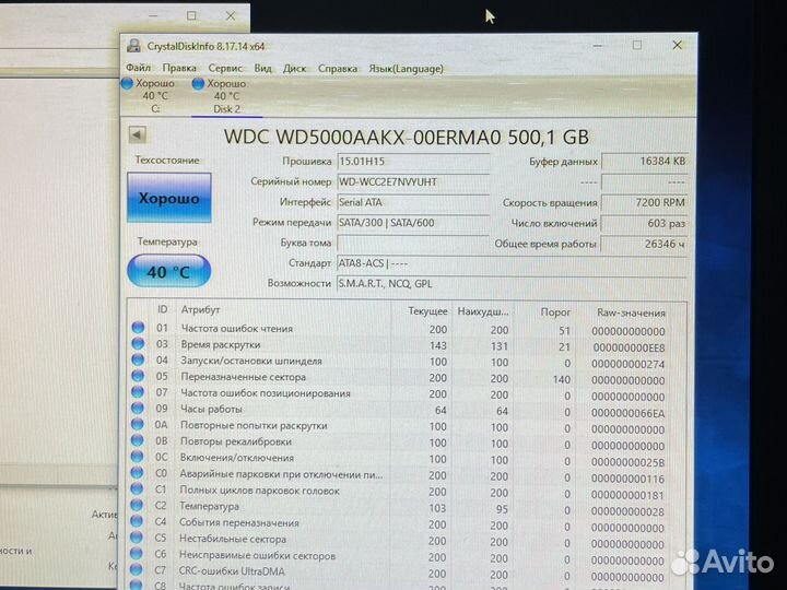 Western Digital WD Blue 500 гб WD5000aakx